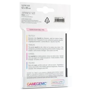 GameGenic - Prime Japanese Size Sleeves: Black (60) - Image 2