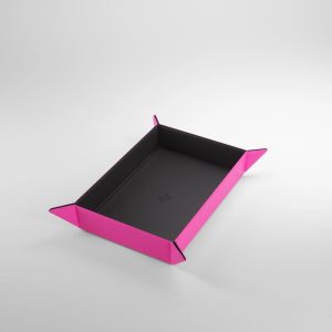 GameGenic - Magnetic Dice Tray Rectangular (Black/Pink) - Image 2