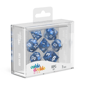 oakie doakie DICE RPG Set Marble: Blue (7) - Image 2