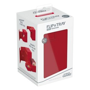 Ultimate Guard Flip`n`Tray 100+ XenoSkin Monocolor Red - Image 2